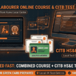 CITB HS&E test and online labourer course combined bundle graphic for B2BNC Training