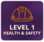Icon for Level 1 Health & Safety certification course.