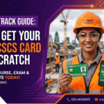 Construction worker holding a Green CSCS Card and smartphone after completing fast-track Level 1 eLearning training with B2BNC Training