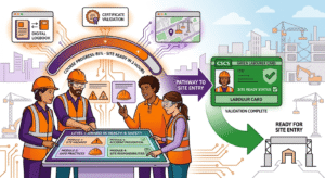 Step-by-step path: How Level 1 eLearning modules lead to workforce certification and site readiness.